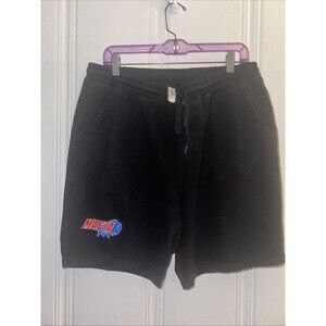 Buffalo Bills Mafia Black Embroidered Fleece Shorts Size Large